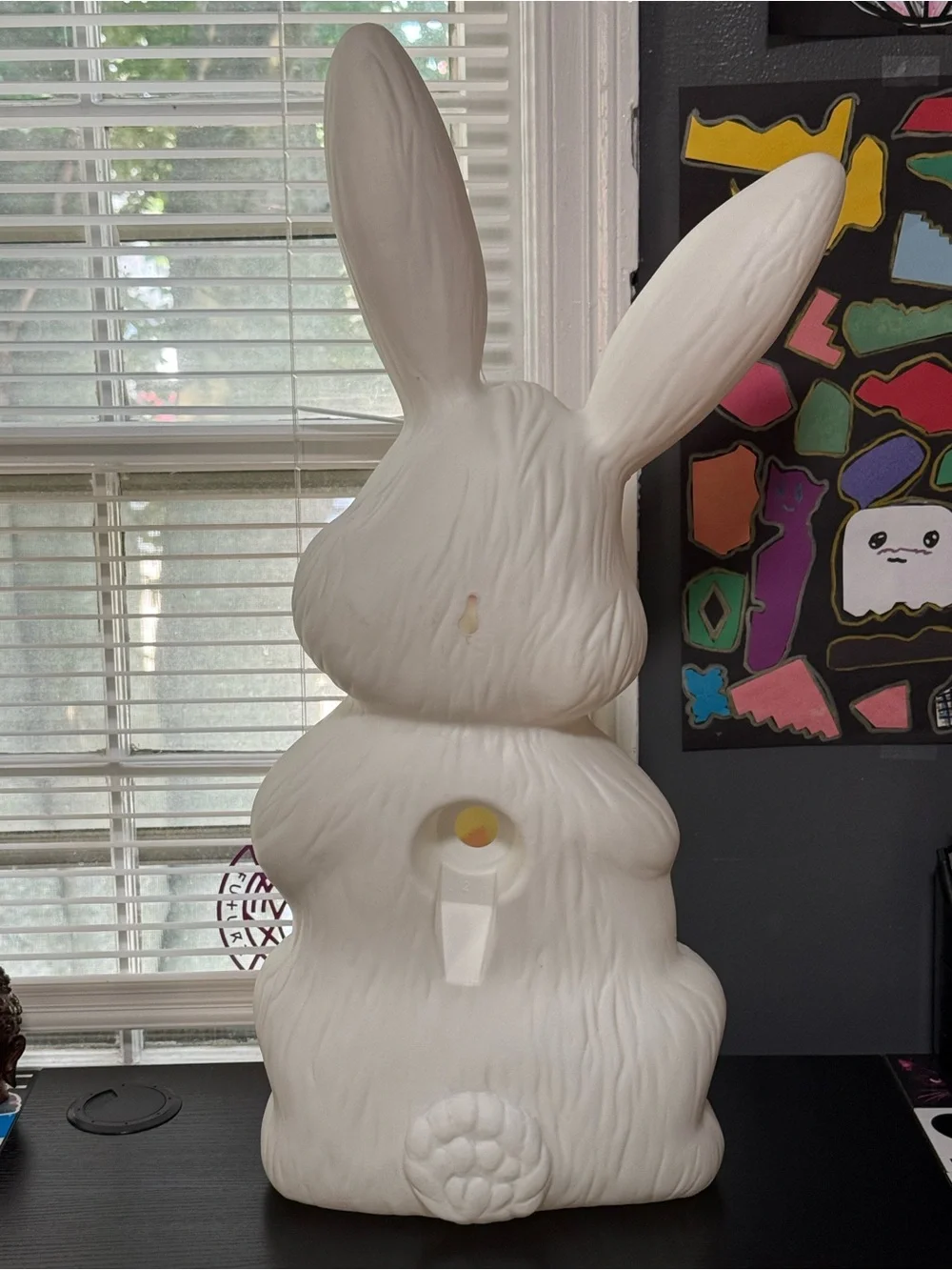 Vintage 27” Sun Hill Easter Bunny Blow Mold Indoor/Outdoor Decoration (No Light)